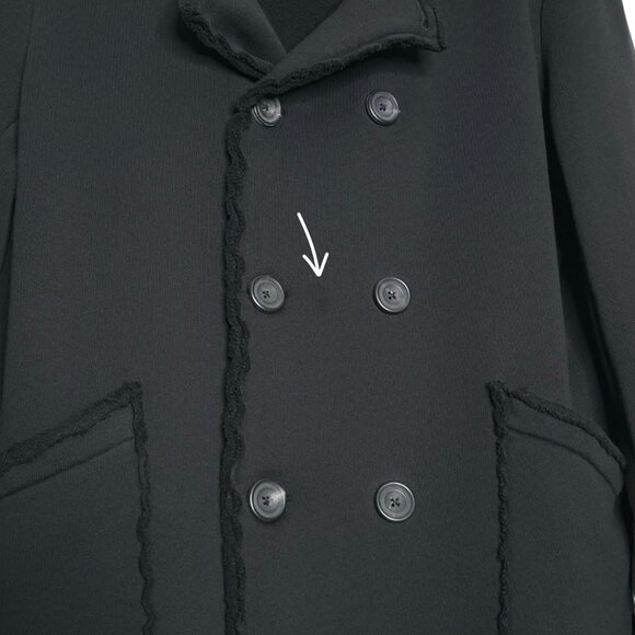 Frank & Eileen Belfast Black Triple Fleece Sweatshirt Peacoat Jacket Size M - Picture 9 of 12